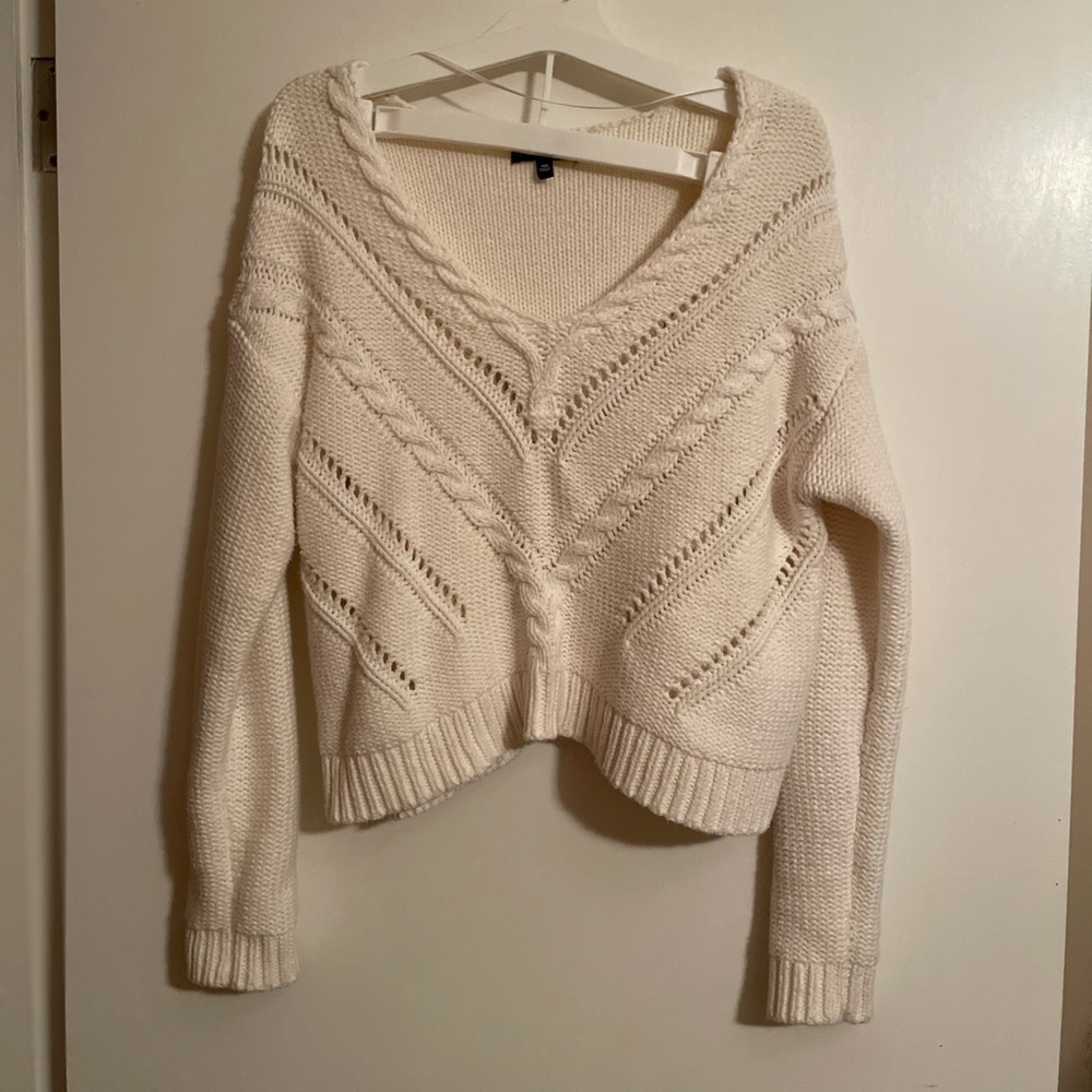 Cropped Knit Sweater
